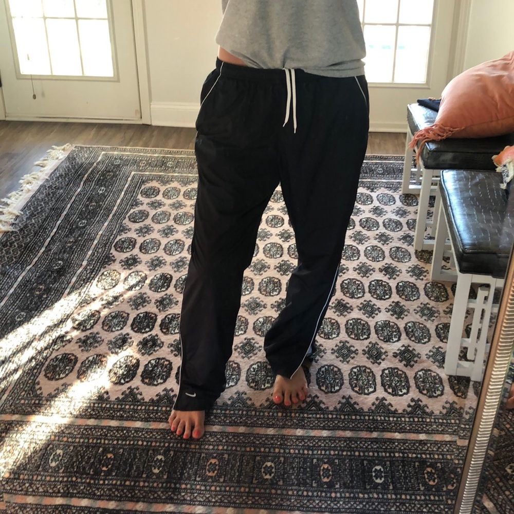 Nike athletic zip up pants